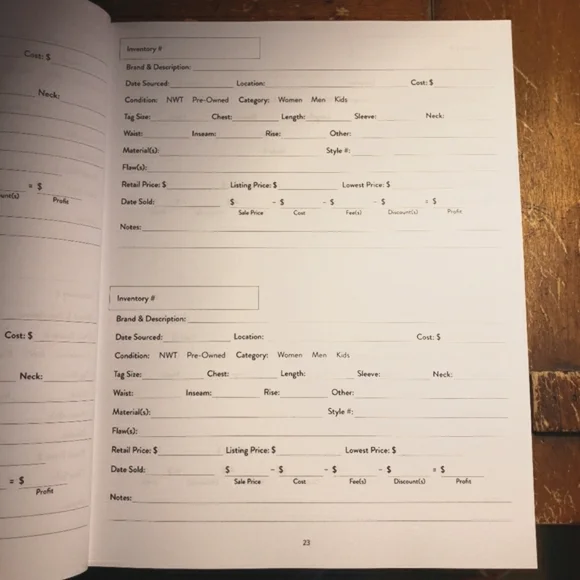 Tax Helper~Reseller Inventory Log Book NEW - Picture 2 of 5